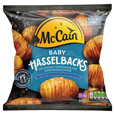 McCain Sea Salt & Cracked Black Pepper Baby Hasselbacks 653g