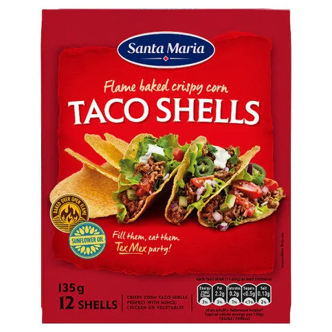 Santa Maria 12 Taco Shells 135g